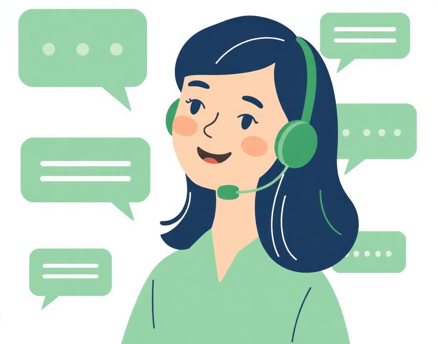 Customer support illustration